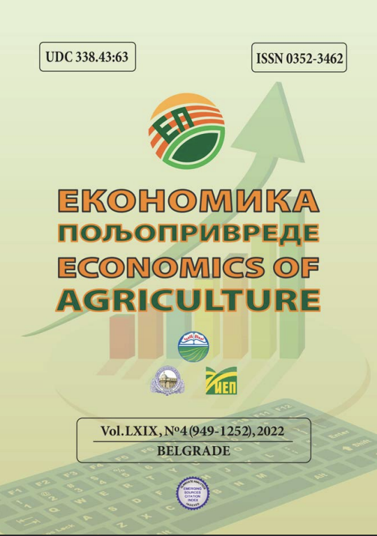 					View Vol. 69 No. 4 (2022): Economics of Agriculture
				